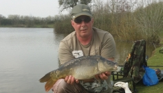 Bailiff David Barry with a typical Bradley Green margin caught mirror, yesterday 30/03/2014.