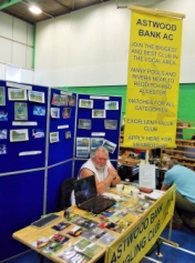 Promoting the club at the vintage tackle fair Redditch.17/05/15.