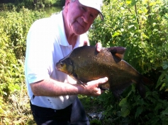 John Davis with a nice bream from the River Avon